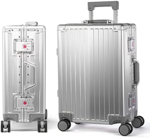 Amazon.com | Perle Path Full Aluminum 20 inch Carry on Luggage